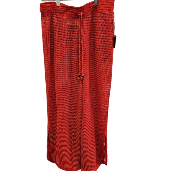 Haute Hippie Red Open Knit Cover-up Pant NEW - Picture 6 of 6